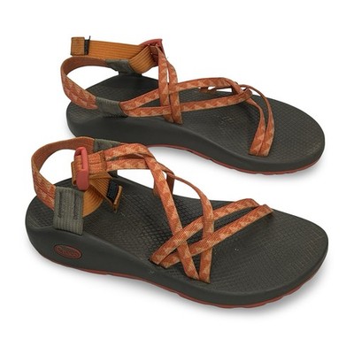 Chaco Z/Cloud X Hiking Swim Women's Size 9 Sandals Strappy Orange Gray