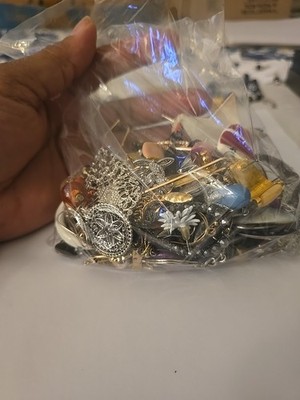 Lot of Mix and Match Earrings Mainly Single Pieces Some Pairs  Vintage Modern