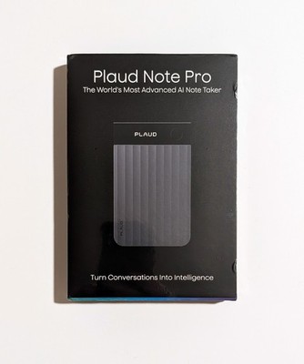 Plaud Note Pro AI Voice Recorder Note Taker | PN0300 | 64GB | Black | New