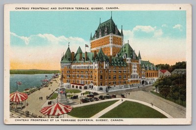Postcard Chateau Frontenac Dufferin Terrace Quebec Canada Unposted