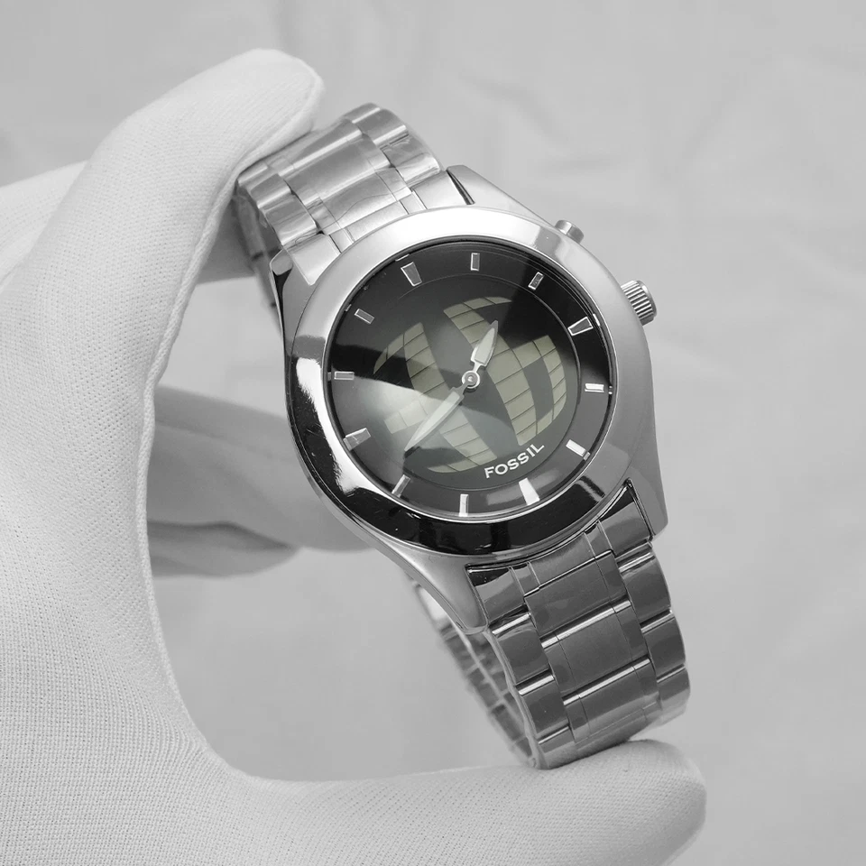 Super Rare Fossil Big Tic JR-8122 Men's Wrist Watch Black Dial - image 2 of 4