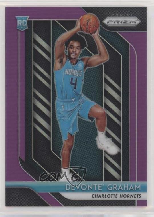 2018-19 Panini Prizm Purple Prizm 43/75 Devonte' Graham #288 0l1