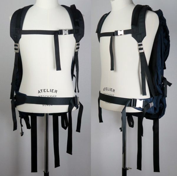 Rare  PRADA V134 Large Backpack Navy backpack b6238 from japan thumbnail 4