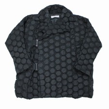 Used 2015 AW Issey Miyake 3D Steam Stretch Jacket Women Size 2 Black Color