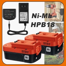 2Pack 18V for Black and Decker HPB18 18 Volt 4.8Ah Battery HPB18-OPE 244760-00A