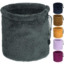 Neck Warmer Gaiter Winter Thick Fleece Mask Tube Scarf for Cold Weather Running