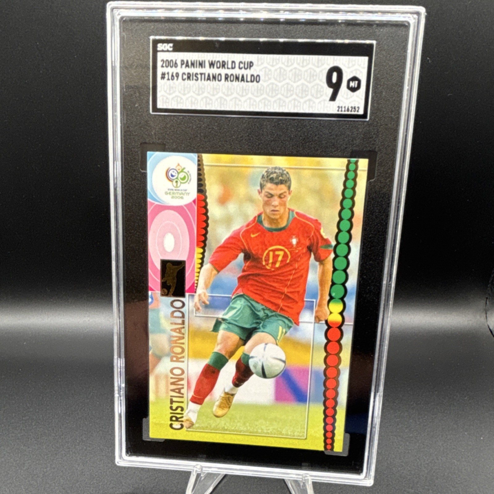 Panini 2006 World Cup Cristiano Ronaldo #169 SGC 9 Portugal World Cup Rookie