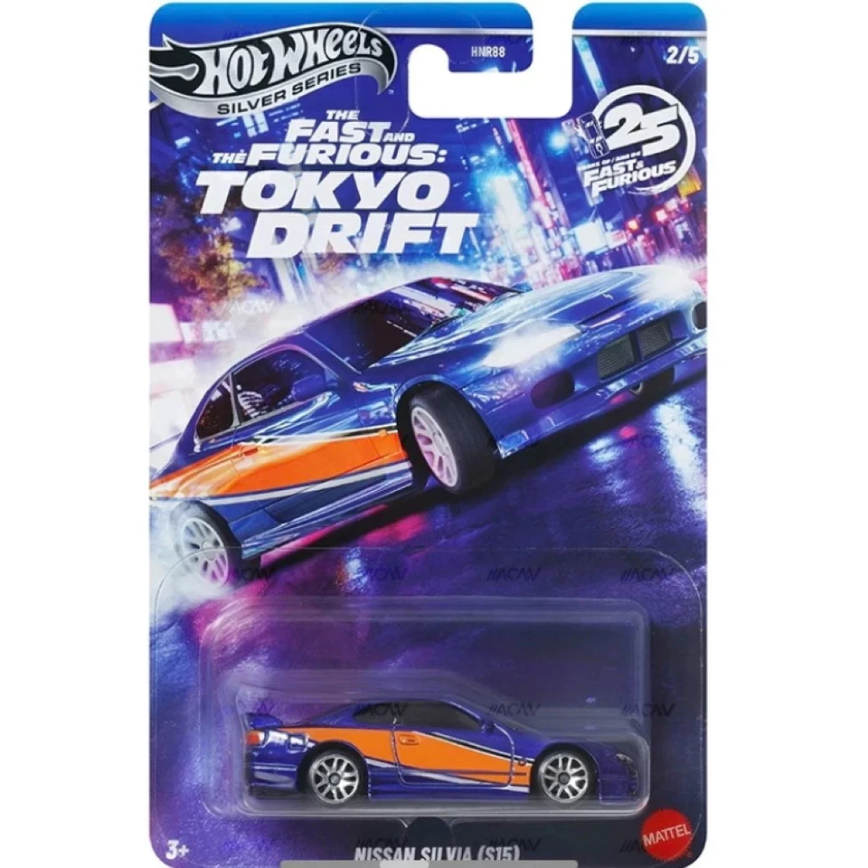 INHAND 2025 Hot Wheels Silver Fast & Furious Tokyo Drift ' 1 SET 5 CARS - Image 2 of 4