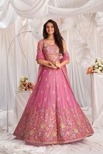 Bollywood Style Lehenga Choli Heavy Zari Work Bridal Reception Wear