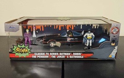 JADA 1/24 1966 BATMAN BATMOBILE WITH FIGURES DC COMICS 33737 - BOX SPLIT