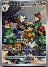 Pokemon TCG Excadrill Illustration Rare Temporal Forces 174/162 M/NM