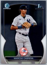 2023 Bowman #BCP-46 Marcos Cabrera Chrome Prospects New York Yankees
