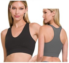 Athletic Racerback Cropped Tank Top