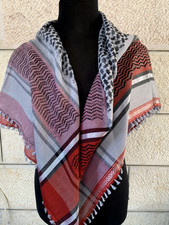 Original Palestinian Keffiyeh Shemagh Hatta 100 Cotton Desert Arafat Scarf RARE