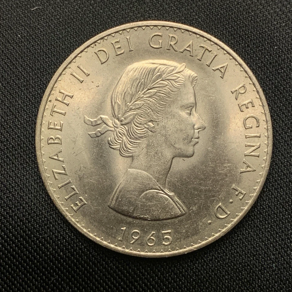 Corona Winston Churchill 1965 corona muy rara moneda sin circular Foto 2 de 2