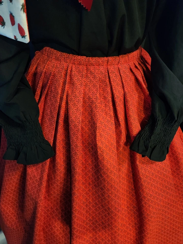  Victoriano/Renacentista versátil falda fresa y capa talla única  Foto 4 de 4