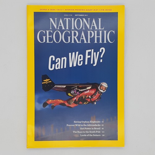 National Geographic September 2011 Can We Fly Jetpack Science Adventure Magazine