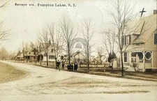 Pompton Lakes NJ New Jersey 1912 View Ramapo Ave. RPPC Photo Postcard COPY