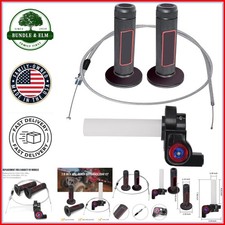 7/8"22mm Twist Throttle Accelerator Handle Grips and Cable Set Switch for CRF...