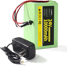 24V 10Ah Battery Pack for Ride on Toys and DIY Projects, 24V Rechargeable Lithiu