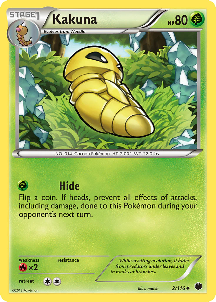 Kakuna 2/116 Uncommon | Plasma Freeze | Pokemon Card