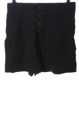 ZARA Short moulant Dames Pantalon court T EU 36 noir style décontracté - Photo 1/4
