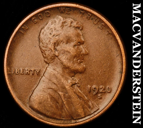 1920-S Lincoln Wheat Cent - Scarce  Extra Fine  Semi-key  Better Date  #i1494