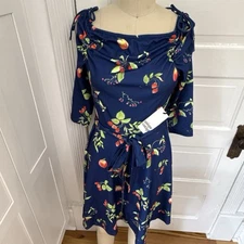 Unique Vintage 🍑 🍓 Summer Fruit Orchard Dress, Med $120