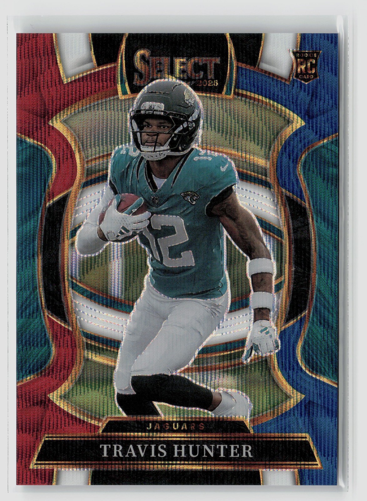 Travis Hunter #28 2025 Panini Select /399 Tri Color Rookie RC Jaguars