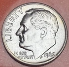 (1) 1962 P Dime From OBW Roll Estate Hoard CHOICE-GEM Bu Unc 90% Silver