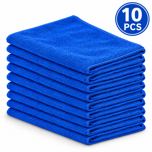 10Pcs Microfibre Car Cleaning Cloths Auto Detailing Wash Drying Polishing Towels