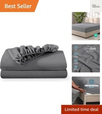 2-Pack Fitted Bottom Sheets Full - 1800 Ultra-Soft Wrinkle Resistant Microfi...