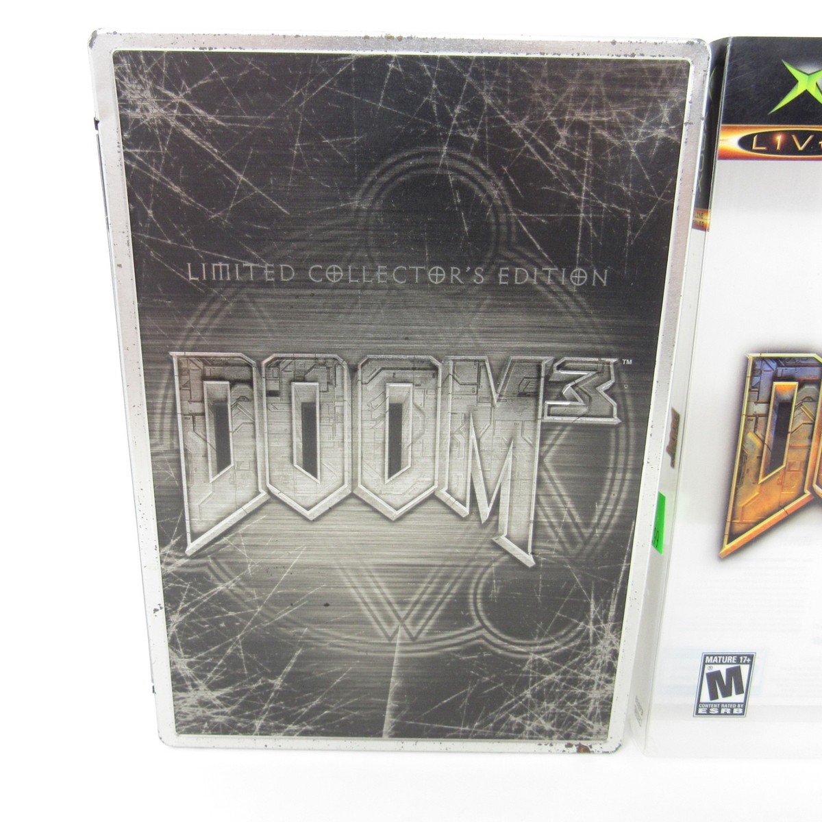 Xbox Doom 3 Limited Collector's Edition Steel Book Play Tested