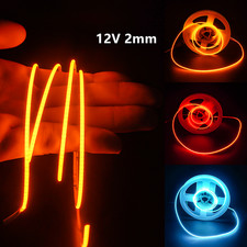 2mm COB LED Strip Light DC12V LED Strip Ribbon Lamp Tape 480leds/m Room DIY Home