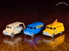 Lesney Matchbox No.29a Bedford Milk Float, No.25a Dunlop Van & No.42a News Van