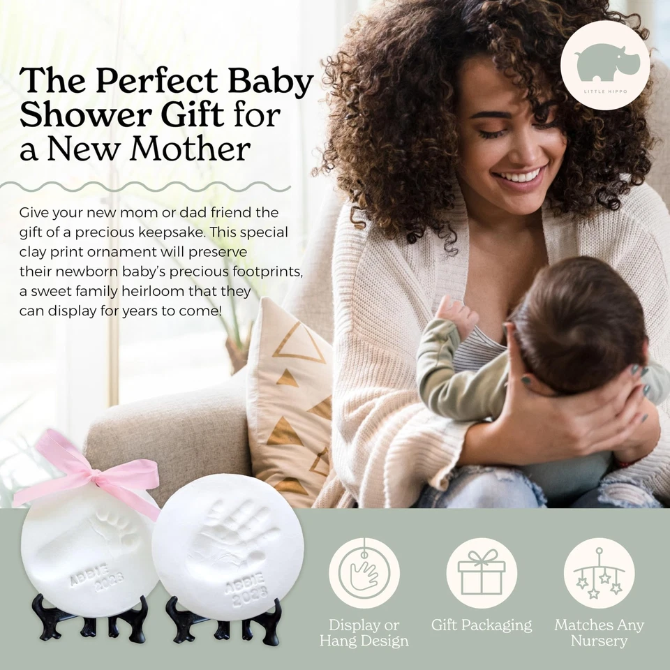 Kit de recuerdo de adornos para bebés (paquete para recién nacidos) - ¡2 caballetes, 4 cintas y letras! ... Foto 4 de 4