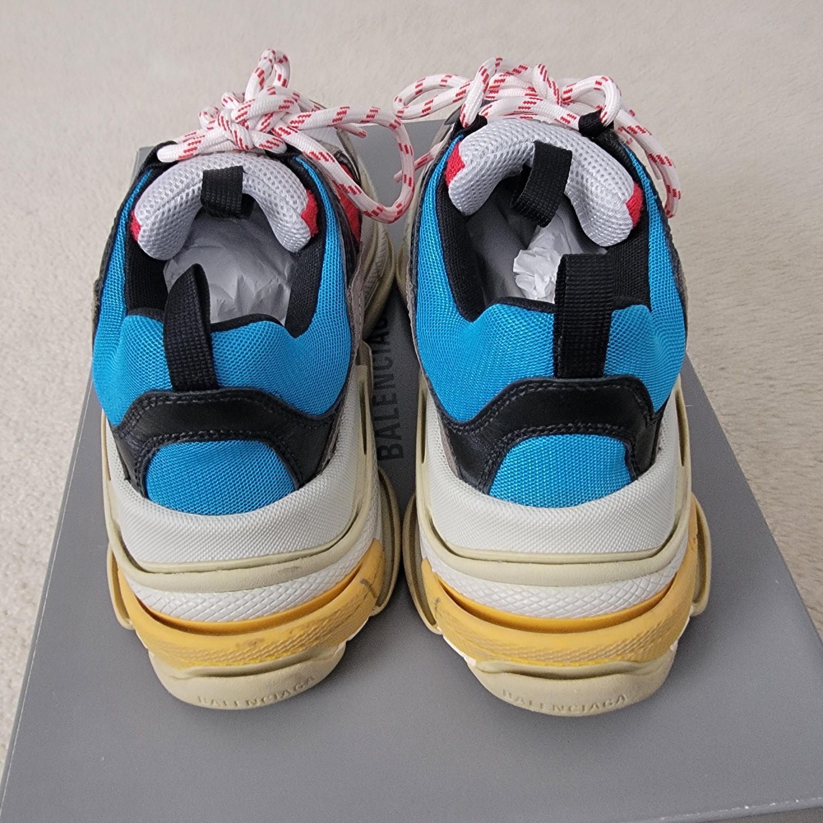 Balenciaga Triple S Grey/Red/Blue Sneakers Size EU 40 US 7 Men w/ Box & Dust Bag image 2