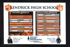 2025 Kendrick Tigers High School Football Magnet Schedule Silvercreek Realty