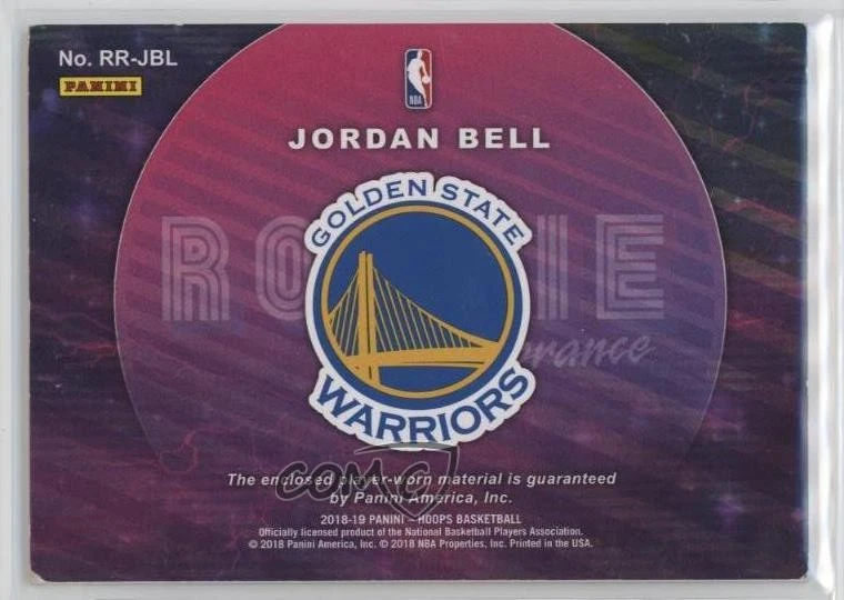 2018-19 Panini NBA Hoops Rookie Remembrance Winter Jordan Bell #RR-JBL - Image 2 of 2