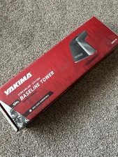 4 YAKIMA BASELINE ROOF RACK TOWERS 8000146 MOUNTS BIKE KAYAK STREAMLINE SYSTEM