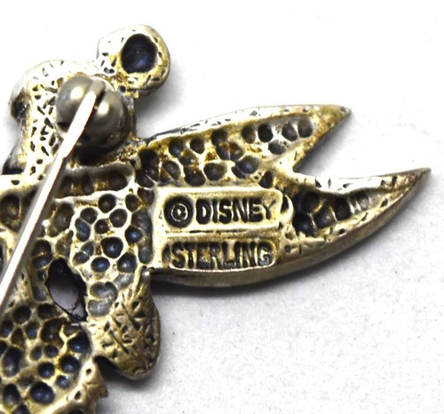 Walt Disney Tinker Bell Sterling Silver and Marcasite Pin/Brooch - Picture 3 of 3