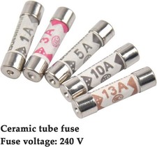 Fuses Domestic Household Plug Ceramic 1A 2A 3A 5A 7A 10A 13A Various Pack Sizes