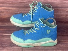 SHAQ Youth Screen Shoes Size: 6D Blue Green, Youth Basketball Sneakers 177899