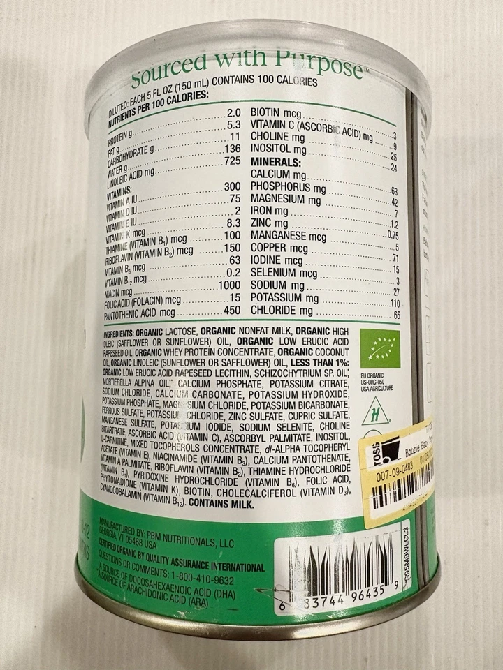 bobbie fórmula infantil orgânica à base de leite em pó com ferro, DHA, ARA, vitamina D NOVO - Imagem 3 de 4