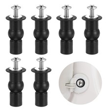 6 Pack Toilet Seat Hinge Bolt Screws, Toilet Seat Fittings Expanding Rubber S