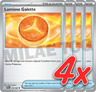4x Lumiose Galette 078/088 Pokemon Playset Trainer  POR NM Perfect Order 1 Holo