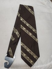 Vintage Mens Wemlon Wembley Poly Necktie Wide 1970s Floral Retro Tie 54in.
