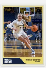 Olivia Olson Novelty Basketball Card! Michigan Wolverines!