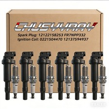 6X Bobinas de encendido + Bujías de iridio para BMW 330i 3,0 L L6 (2006 desde 5/2006)