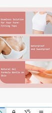 Silicone Self-Adhesive Stick On Gel Push Up Strapless Backless Invisible Bras B